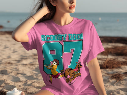 Scooby Doo 87 Pink Graphic T-shirt