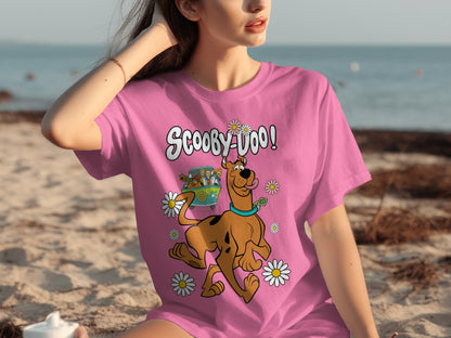 Scooby-Doo cartoon graphic short sleeve t-shirt