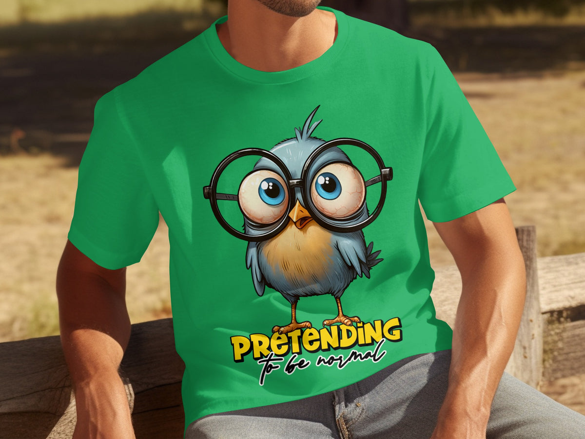 Pretending to Be Normal Funny Owl T-Shirt