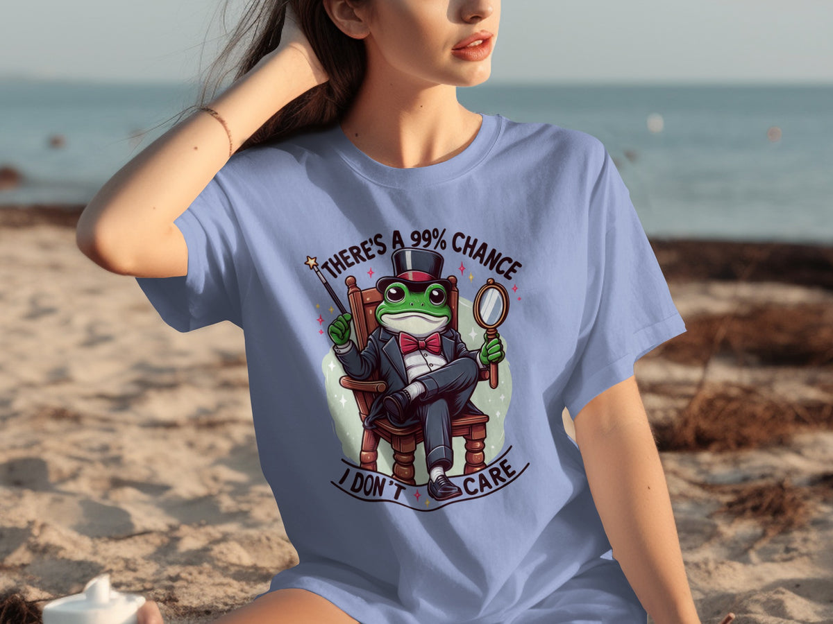 There's a 99% Chance I Don't Care Frog T-Shirt