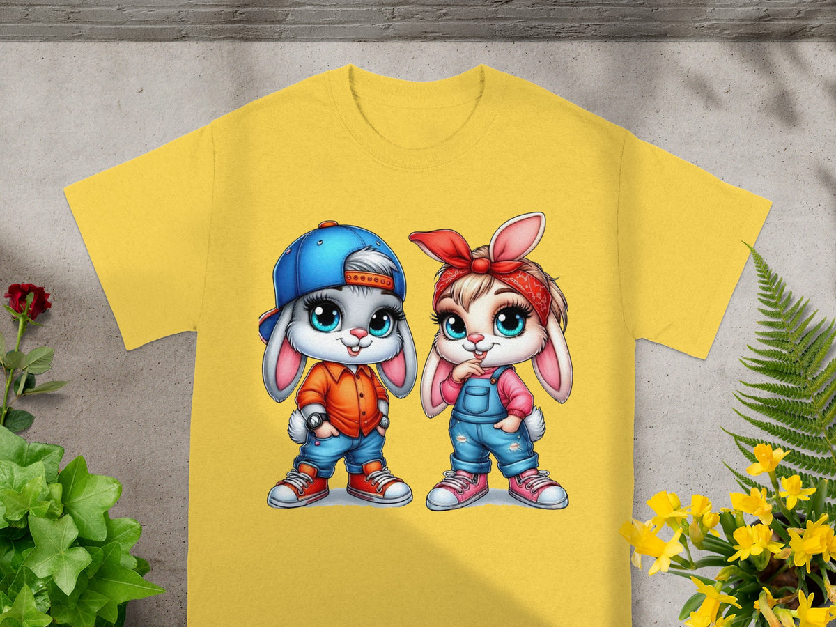 Baby Bugs and Babs Playful Street Style Bunny Duo T-Shirt