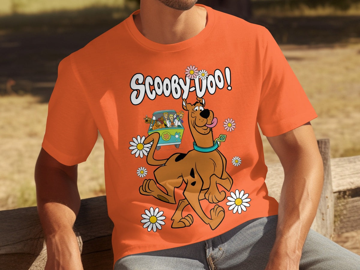 Scooby-Doo Orange Graphic Tee Cartoon Shirt