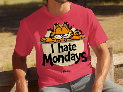 I Hate Mondays Garfield Cat Funny Graphic Tee