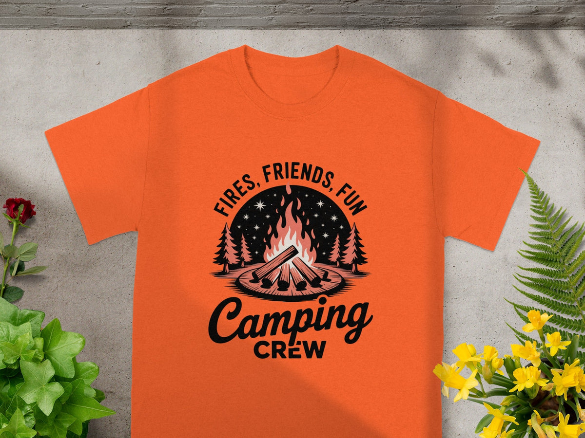 Fires Friends Fun Camping Crew Adventure Shirt