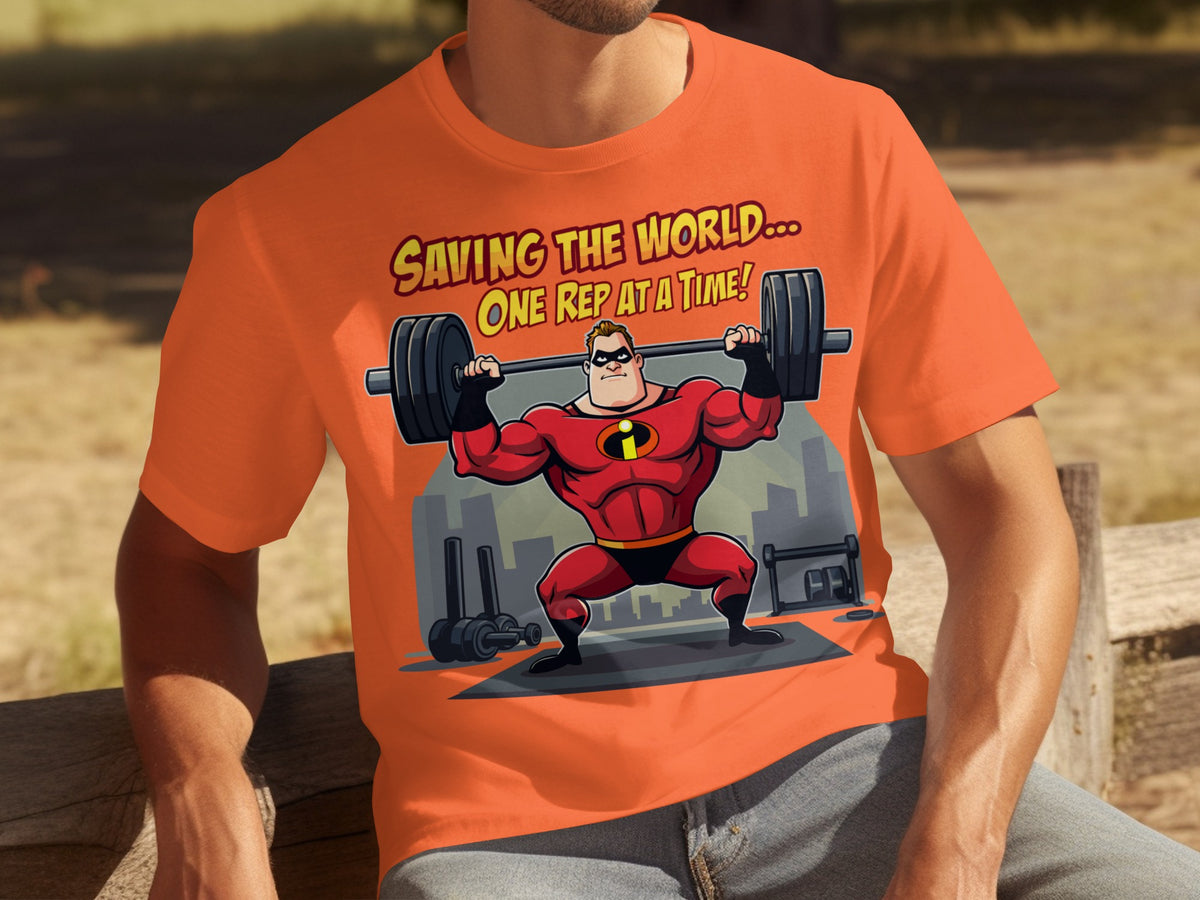 Saving the World One Rep at a Time Graphic T-Shirt