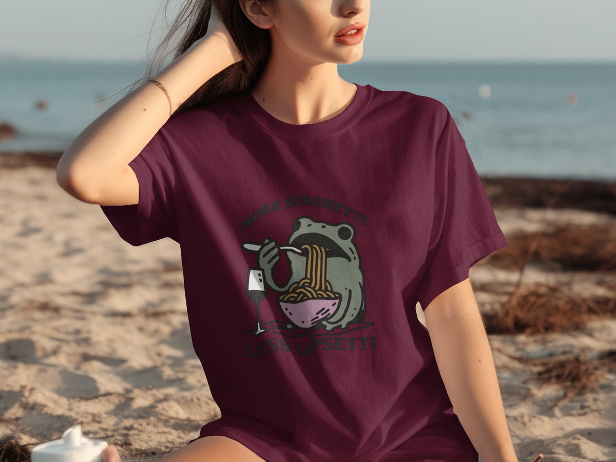 More Spaghetti Less Upsetti Cute T-shirt