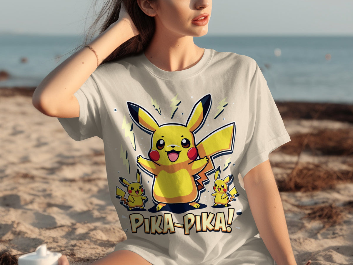 Pokemon Pikachu Pika-Pika Cool Graphic Shirt