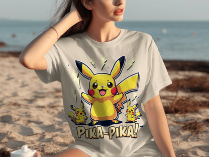 Pokemon Pikachu Pika-Pika Cool Graphic Shirt