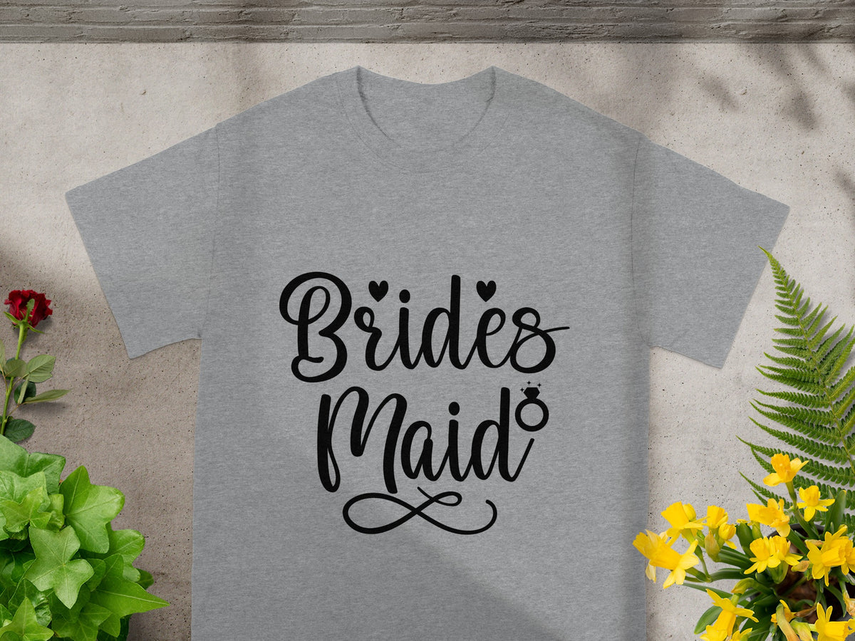 Brides Maid Elegant Graphic Tee Ideal for Bridesmaids