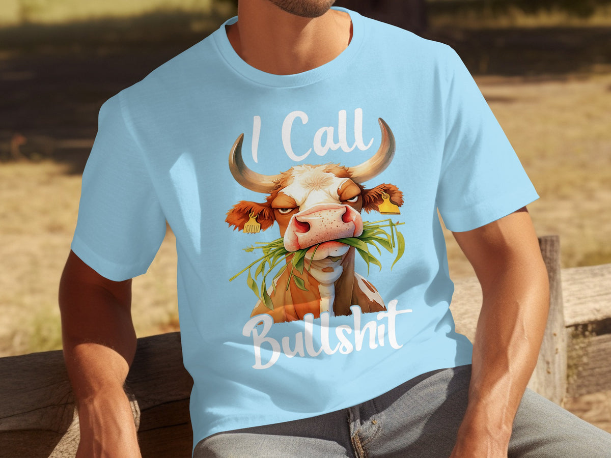 I Call Bullshit Graphic Funny Cow T-shirt
