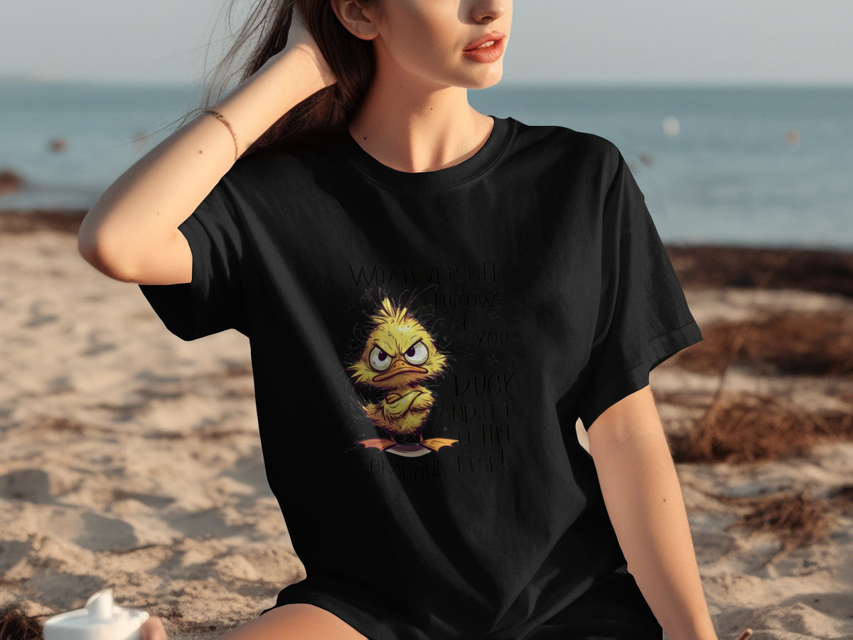 When Life Throws You A Cat Duck Shirt Product