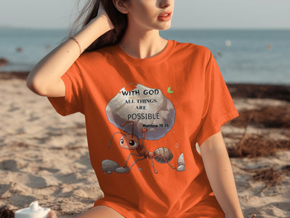 With God All Things Are Possible Matthew 19:26 shirt