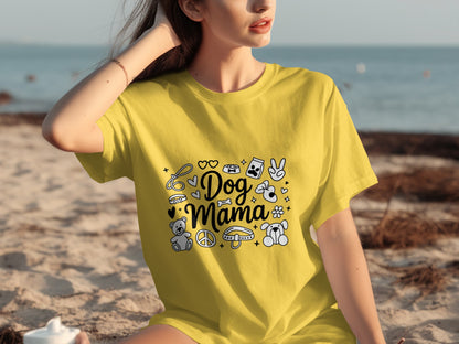 Dog Mama Graphic Tee Perfect for Pet Lovers