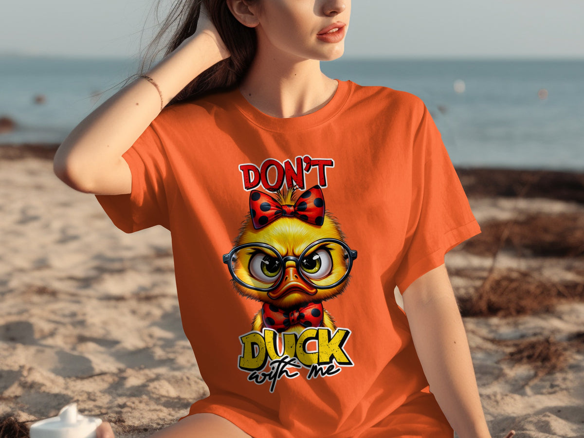 Don't Duck With Me Glasses Bow T-shirt