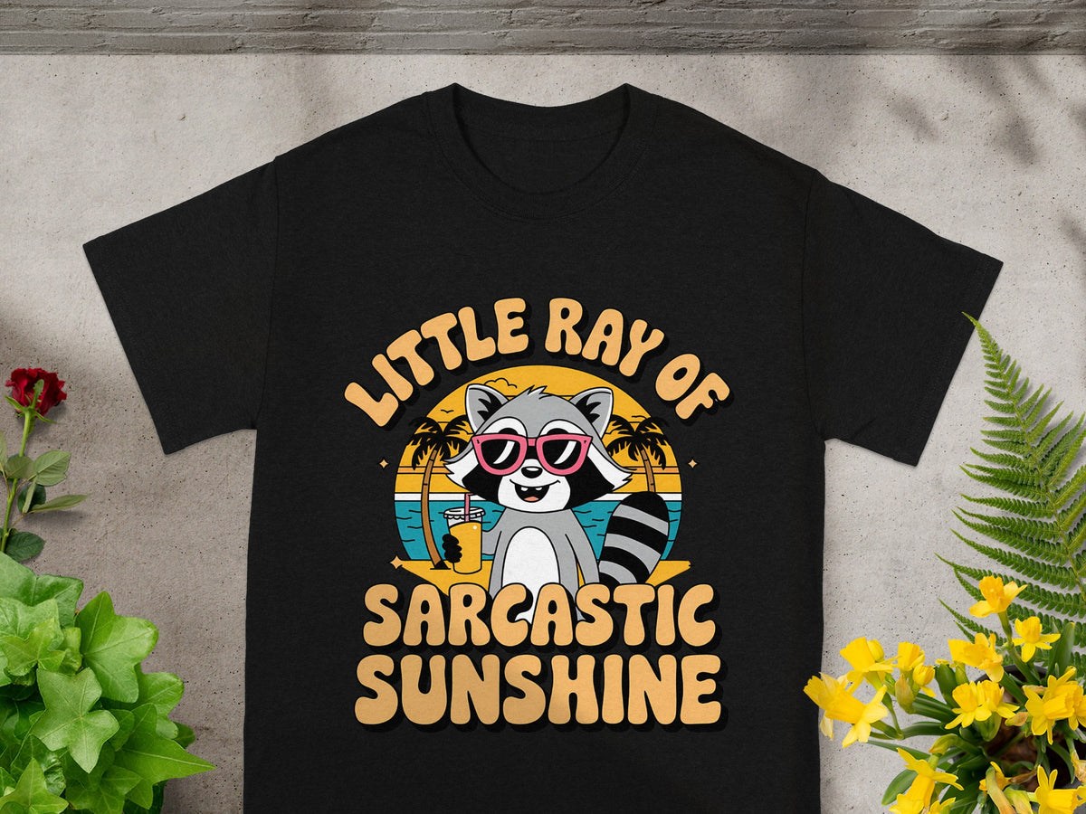 Little Ray of Sarcastic Sunshine Raccoon Tee