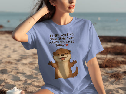 Adorable Otter Tee with Uplifting Message T-shirt