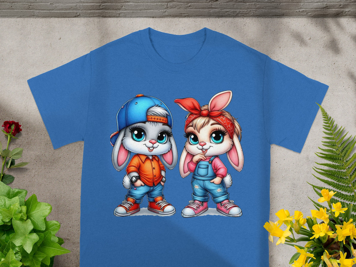 Baby Bugs and Babs Playful Street Style Bunny Duo T-Shirt