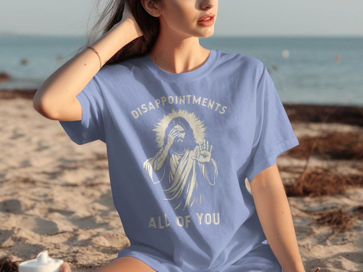 Disappointments All Of You Graphic Blue Tee Shirt