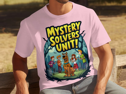 Mystery Solvers Unit Graphic Tee for Fans of Classic Cartoon