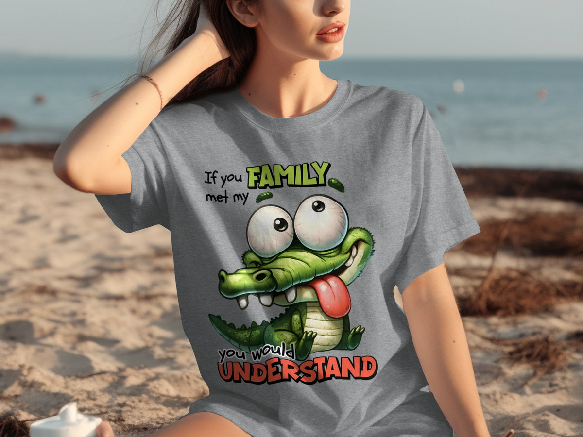 Funny Alligator Family Quote Graphic T-Shirt
