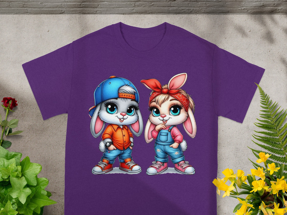 Baby Bugs and Babs Playful Street Style Bunny Duo T-Shirt