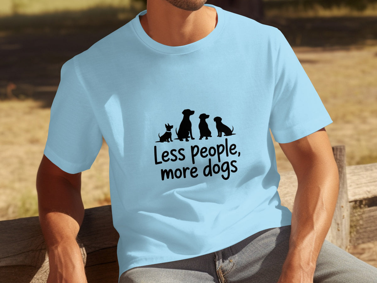 Less People More Dogs Graphic T-shirt