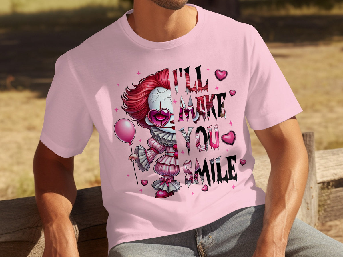 I'll Make You Smile Creepy Cute Clown T-shirt