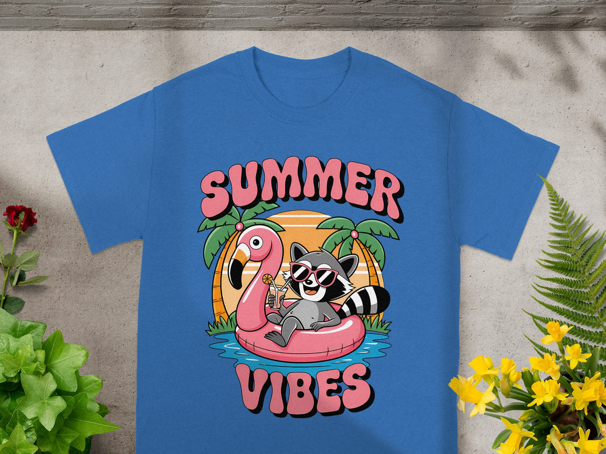 Tropical Raccoon Summer Vibes T-Shirt