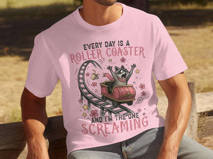 Every Day Is A Roller Coaster I'm Screaming T-shirt