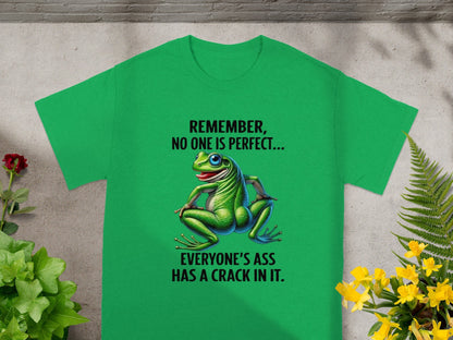 Remember No One Is Perfect Funny Frog T-shirt