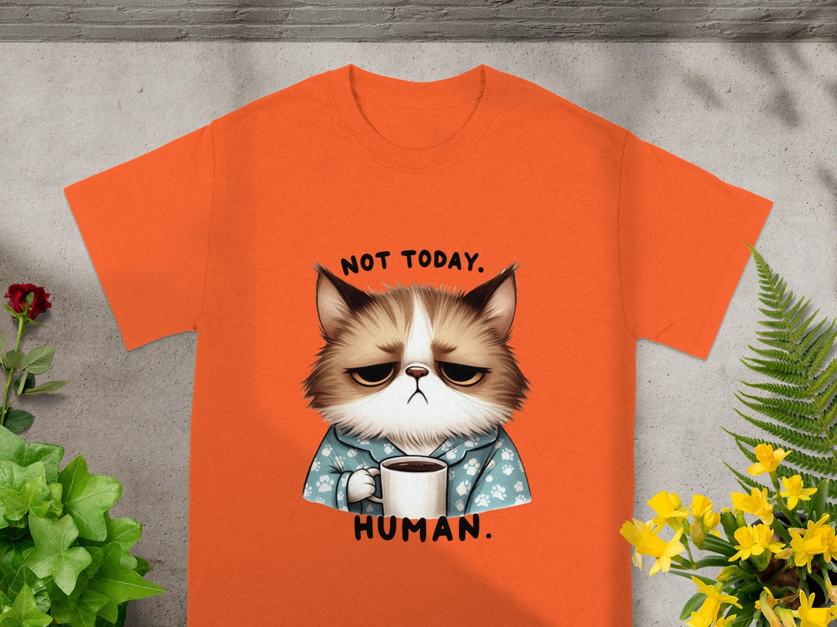Not Today Human Grumpy Cat Coffee T-Shirt