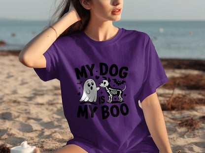 My Dog Is My Boo Halloween T-Shirt for Pet Lovers