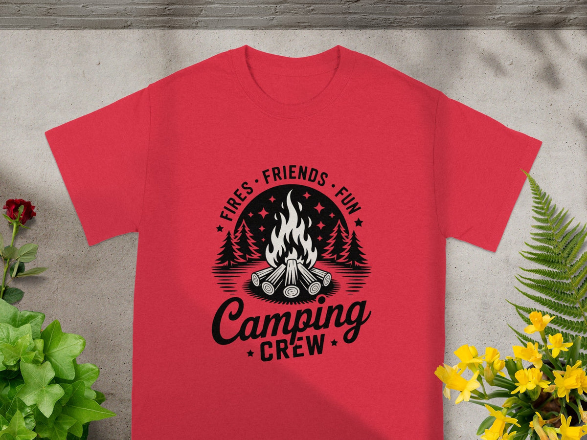 Fires Friends Fun Camping Crew T-Shirt