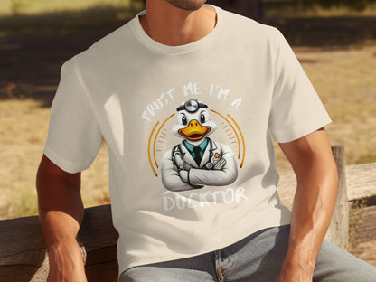 Trust Me I'm A Ducktor Funny Graphic Illustration Shirt