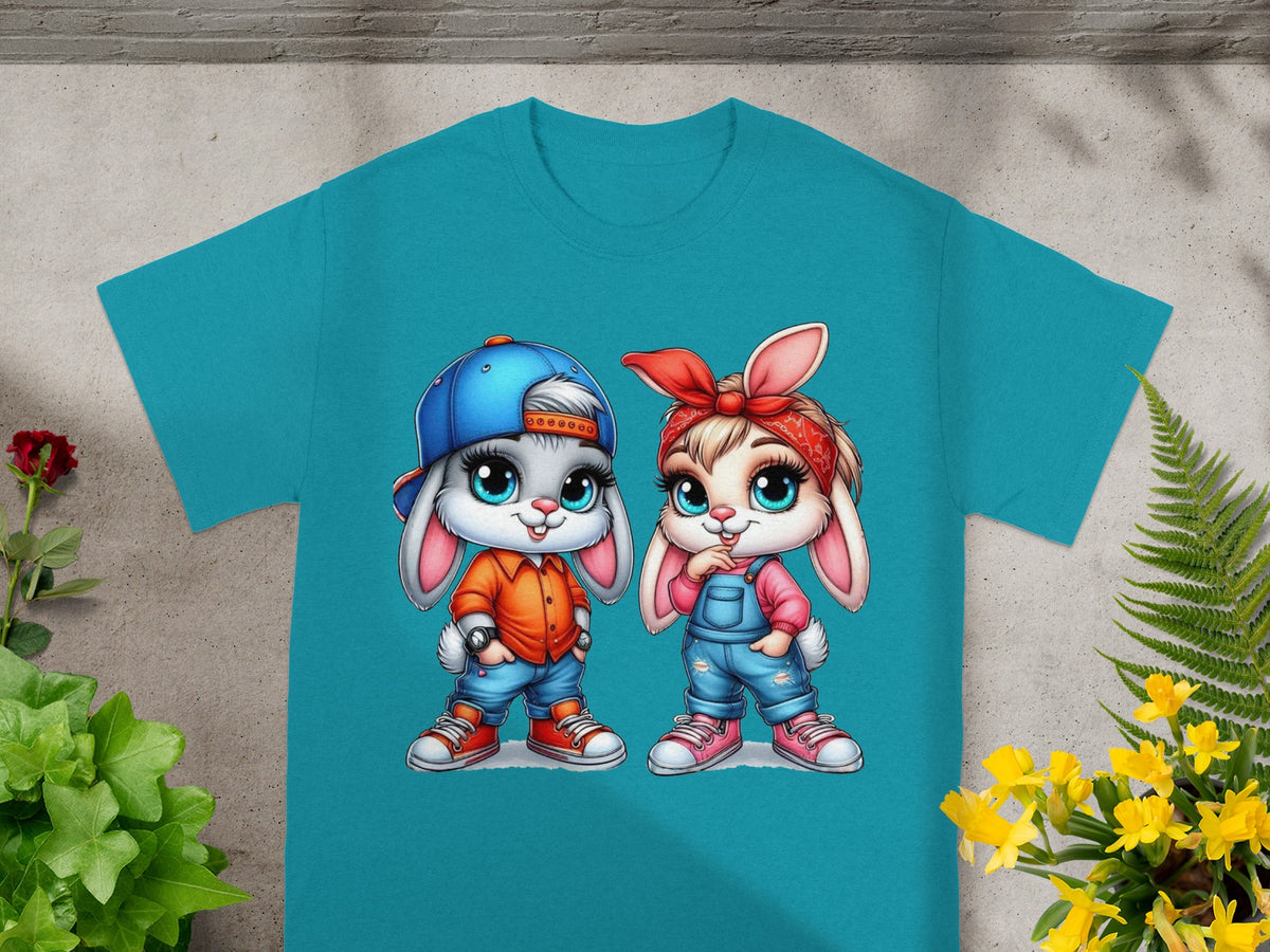 Baby Bugs and Babs Playful Street Style Bunny Duo T-Shirt