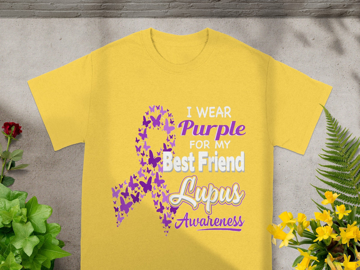 I Wear Purple For My Best Friend Lupus Awareness Shirt