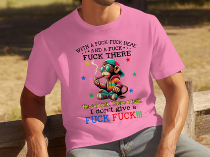 Colorful and Bold Statement Monkey T-Shirt