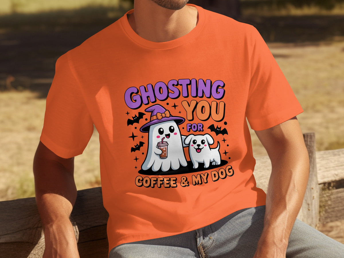 Ghosting You for Coffee & My Dog Halloween Shirt