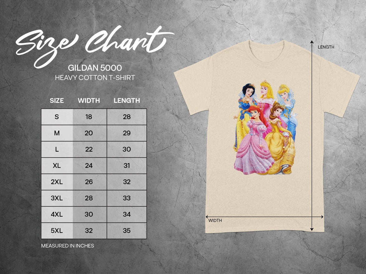 GILDAN 5000 Disney Princesses T-SHIRT product type