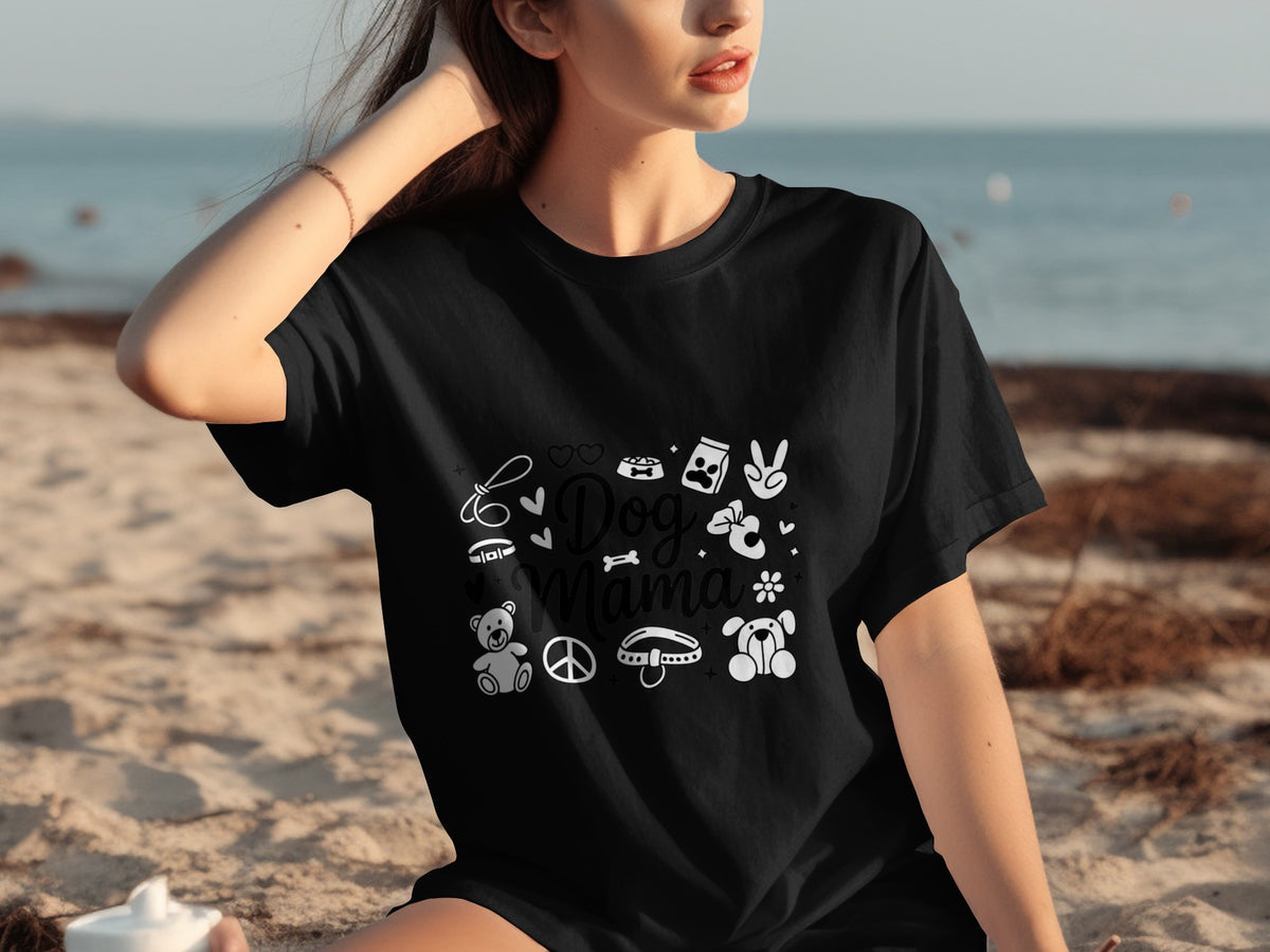 Dog Mama Graphic Tee for Pet Lovers Casual Apparel