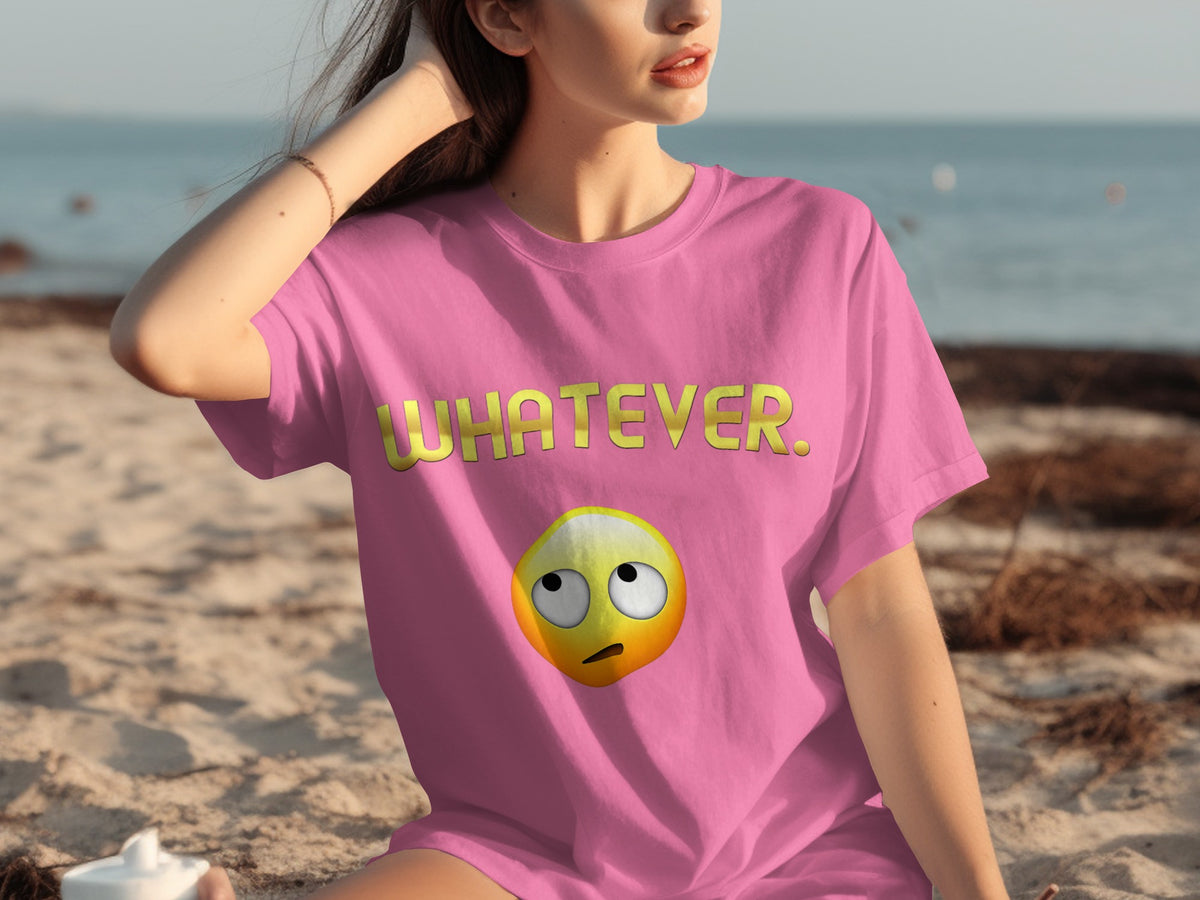 Whatever Emoji Graphic Tee for Casual Wear