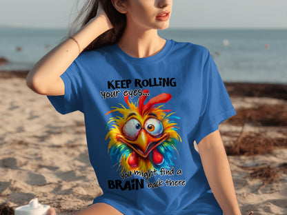 Keep Rolling Your Eyes Funny Character T-shirt