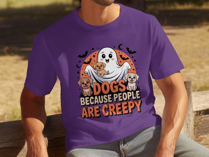 Dogs Because People Are Creepy Halloween T-Shirt