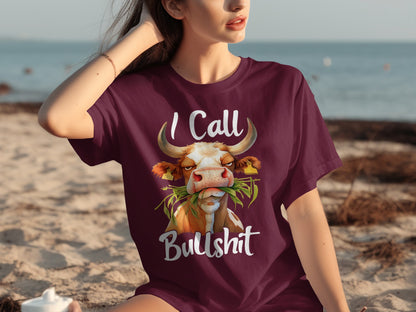 I Call Bullshit Funny Graphic Tee Shirt