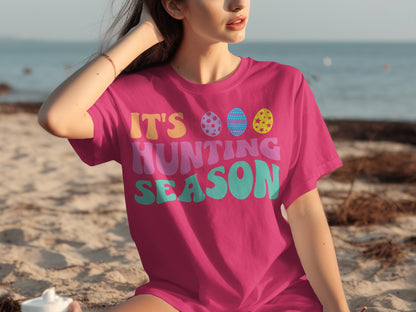 It's Hunting Season Colorful Easter Egg Shirt
