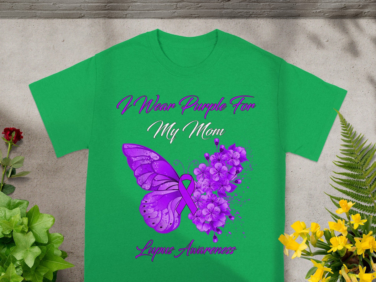 I Wear Purple For My Mom Lupus Awareness T-shirt