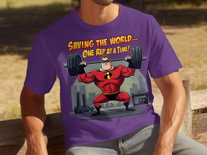 Saving The World One Rep At A Time T-shirt