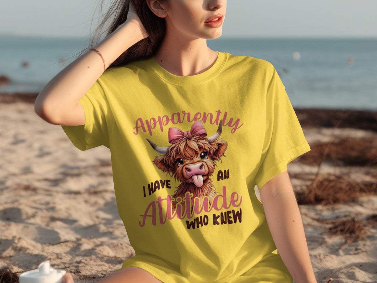 Apparently I Have An Attitude Who Knew T-shirt