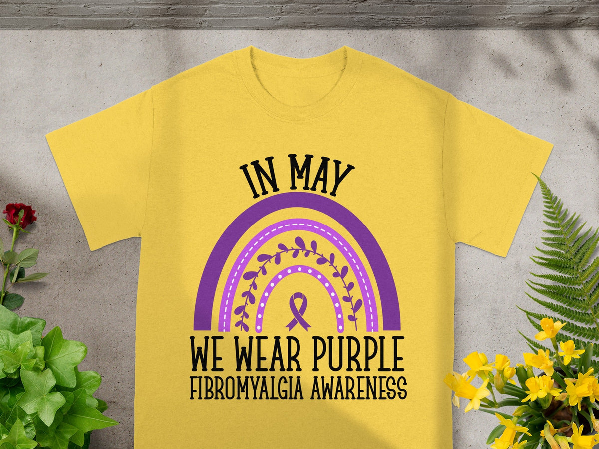 In May We Wear Purple Fibromyalgia Awareness T-Shirt
