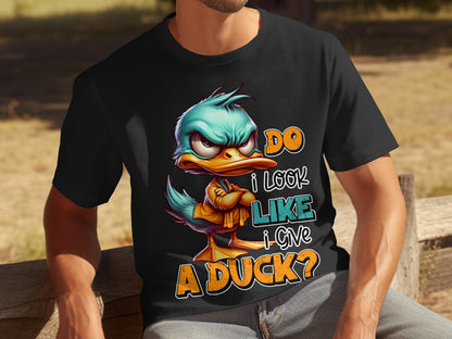 Do I Look Like I Give A Duck Sassy Duck Graphic Shirt